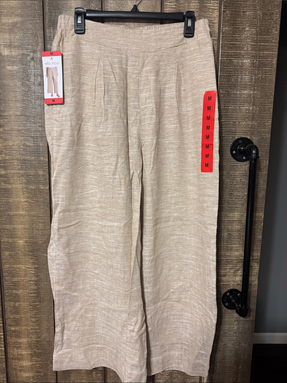 Ella moss linen style wide leg pants